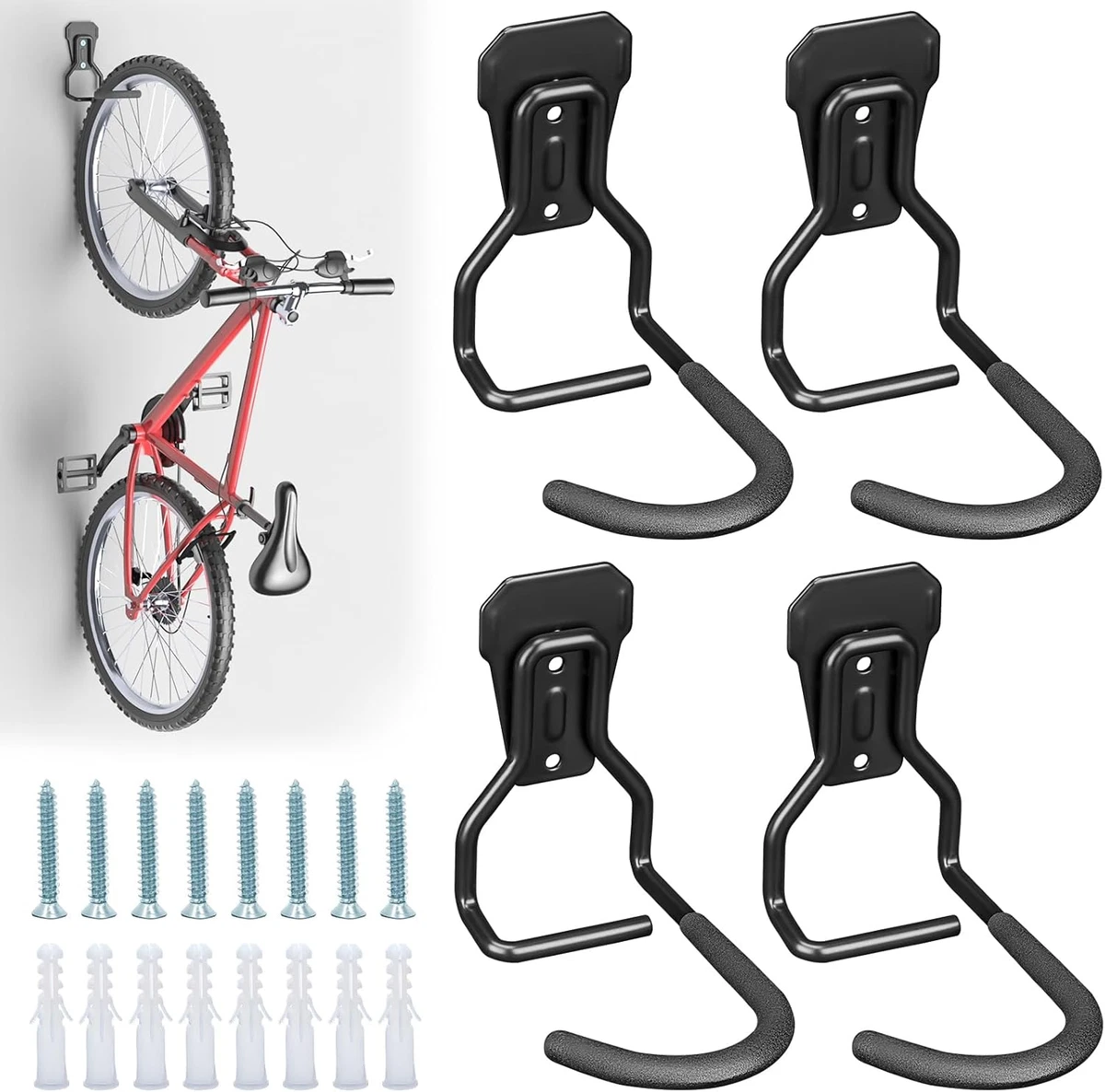 Supporto Bici A Parete - Ganci Da Muro Robusti Per Un Garage Ordinato E Sicuro