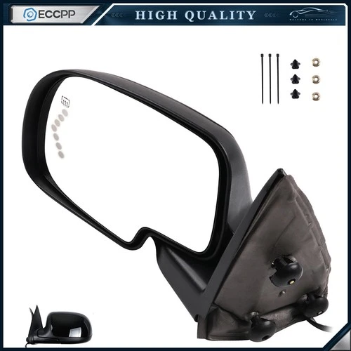 Left Power Mirror For 03-07 Chevy GMC Silverado 1500 Heated Signal Light