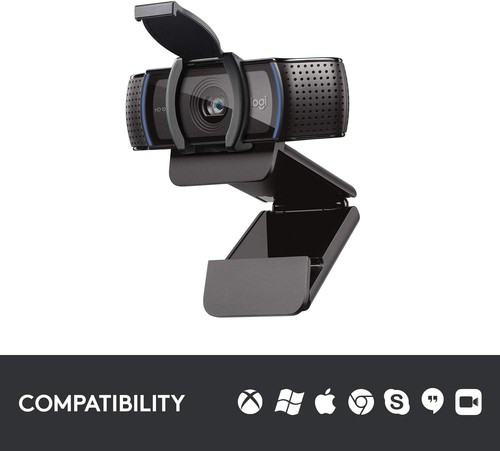 Logitech C920S HD Pro Webcam, Full HD 1080p/30fps Video Calling, Clear Stereo Au - Photo 6/10