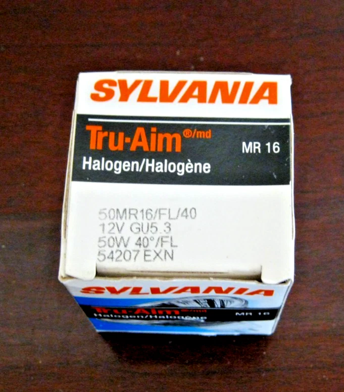 NEW SYLVANIA EXN TRU AIM 50 WATT LAMP MR16 50W 12V LIGHT BULB GU5.3 54207 - Image 2 of 4