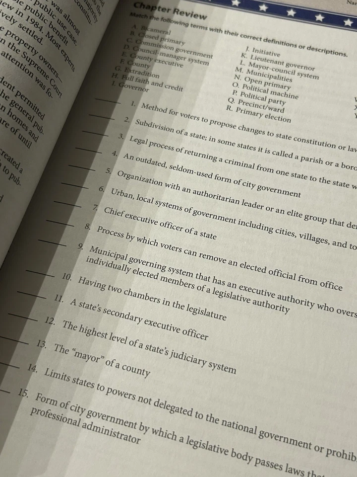 American Government 3rd Edition Textbook Student Activities BJU Press 2014 - Image 3 of 4