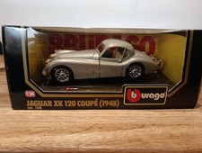 Burago Jaguar XK120 Coupe 1948 Classic Car 1/24 Scale Diecast Model
