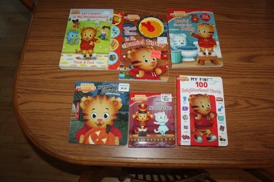 6 Daniel Tiger Board Picture Books Lot Baby Toddler Halloween Nutcracker Potty