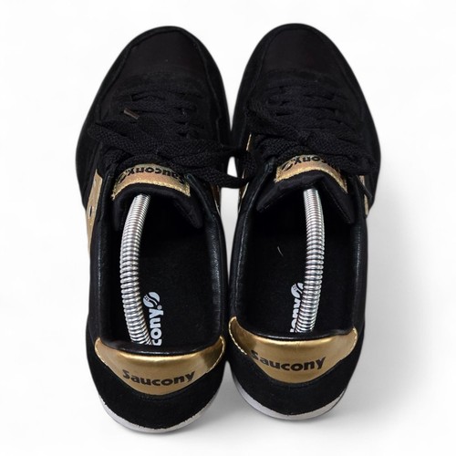 Saucony Originals Womens Bullet Shoes Black/Gold Sneakers 10 US, 8 UK, 42 EU - Foto 6 di 9