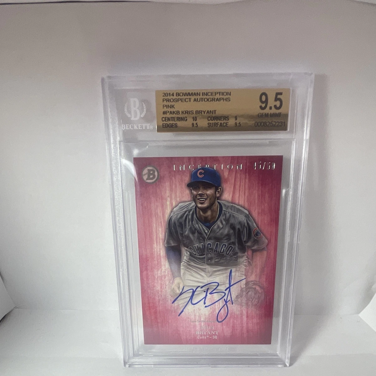 Bowman Kris Bryant Baseball Sports Trading Cards & Accessories for