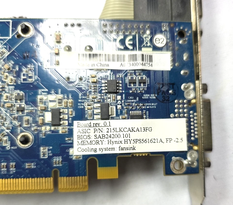 ACER ATI Radeon HD2400 Pro 128MB DDR2 PCI-e x16 0WX085 Video Graphics Card - Image 3 of 4