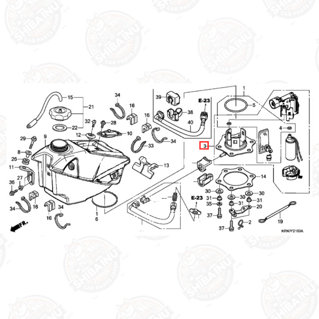 2009-2013 Honda CRF450R & 2010-2013 CRF250R fuel pump (H56) for