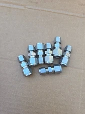 7 Swagelok 316 SS 3/8" To 1/4 Tube Union Stainless SS  Fitting Connector