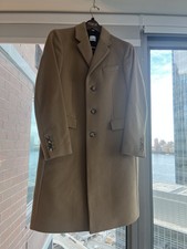 Barely Used With Original Tag's Burberry Hawkhurst Wool Cashmere Coat Camel