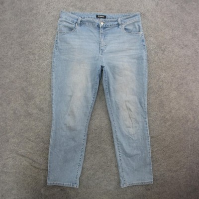 d.jeans Jeans Womens 14 Light Wash Blue Stretch Denim Mid Rise Skinny Casual