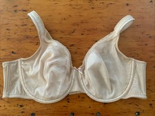 Cacique Size 44C Beige Modern Lace Unlined Underwire Full Coverage Bra