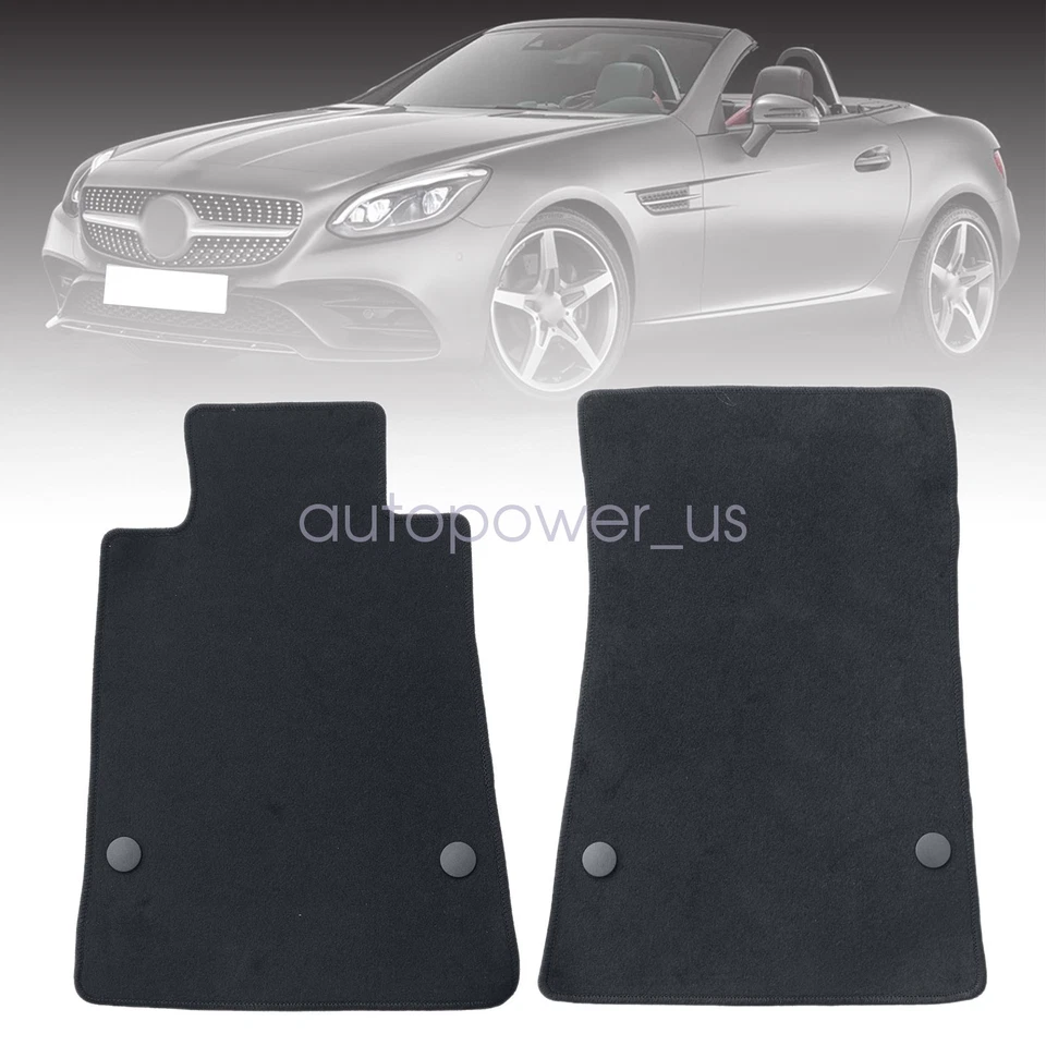 For 2012 2013 2014 2015 2016 2017 Mercedes-Benz SLC SLK Floor Mats Carpet Velour — 第 2/4 张图片