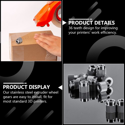 15 Pcs Replacement Parts Extruder Kit Vorschubrad Drucker-Extruder - 第 12/12 張圖片