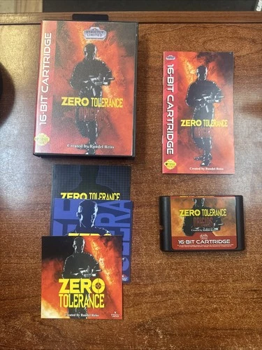 Homebrew- Zero Tolerance (Sega Genesis, Vintage Video game)
