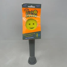 Scrub Daddy Dish Daddy Soap-Dispensing Dishwand with Self-Standing Base, Silver