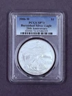 2006-W PCGS SP70 Burnished American Silver Eagle Blue Label