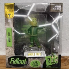 McFarlane Toys Movie Maniacs Fallout Vault Boy Glow in the dark Gold Label