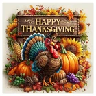 Thanksgiving Turkey Diamond Painting Kit for Adults 12x16 Inch 5D DIY
