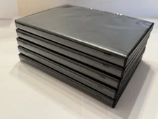 Multi DVD Clamshell Case - Holds 3 Discs - Pack of 5 - Color - Black - New