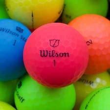 50 Wilson Staff Assorted Color Premium Used Golf Balls Near Mint 5A/4A Quality