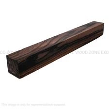 5 Pcs, Macassar Ebony 1-1/2x 1-1/2x 6 Wood Turning Blanks- Free US Shipping