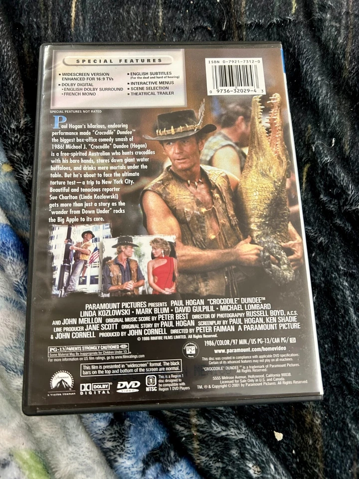 CROCODILE DUNDEE ONE & TWO 1 2 (2 DVDs Set) PAUL HOGAN ***FREE SHIPPING*** - Image 2 of 4