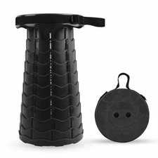 Folding Stool Portable Telescopic Chair Seat Camping Retractable Outdoor Fishing