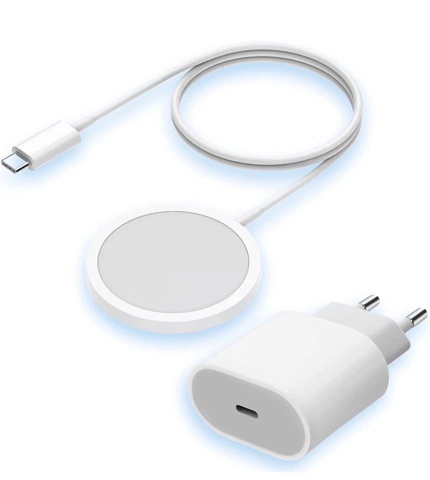 20W USB-C Power Adapter Schnellladegerät + 15W Magsafe Charger für iPhone 12 13 - Bild 2 von 4
