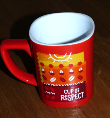 Porzellan Tasse Sammeltasse NESCAFE Cup of Respect Motiv  Röstung  NEU