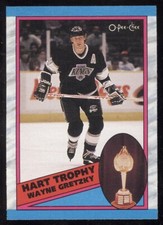 #320 WAYNE GRETZKY 1989-90 O PEE CHEE HART TROPHY LOS ANGELES KINGS NHL HOCKEY