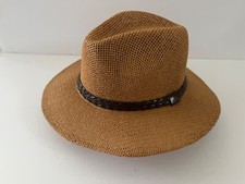 Men Women Fedora Hat Classic Cuban Wide Brim Jazz Hat Size Medium 56