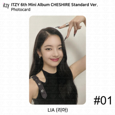 ITZY 6th Mini Album Cheshire Official Photocard Clear Card Neon