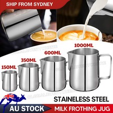 4 Sizes Stainless Steel Milk Frothing Jug Frother Coffee Latte Container Pitcher