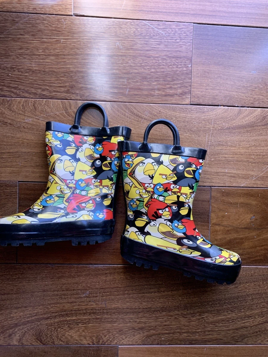 Boots Angry Birds kids rain boots Size 7 8 Child