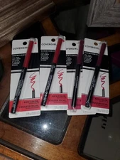Lot Of 4Covergirl Exhibitionist all-day Lip Liner 225 Garnet Red, 220 Cherry Red