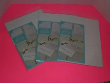 GARTNER STUDIOS PLACE CARDS WHITE WITH WHITE PEARL BORDERS 3 PACKS ( 144 CARDS )