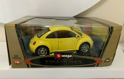 burago volkswagen new beetle 1998 gold collection