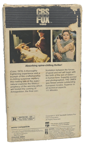 The Omen VHS Movie 1976 - Picture 3 of 3