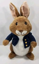 Peter Rabbit 11” Kohl's Cares Plush Blue Jacket Brown and White Plush Bunny