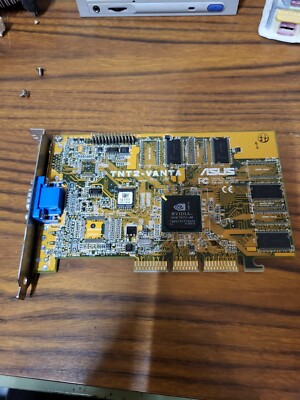 ASUS TNT2-VANTA NVidia 8MB AGP Video Graphics Card Rev. 1 5184-3942 VGA