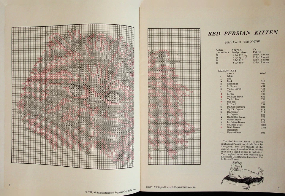 Kittens Cats Samplers Cross Stitch Pattern By Pegasus - Image 3 of 4