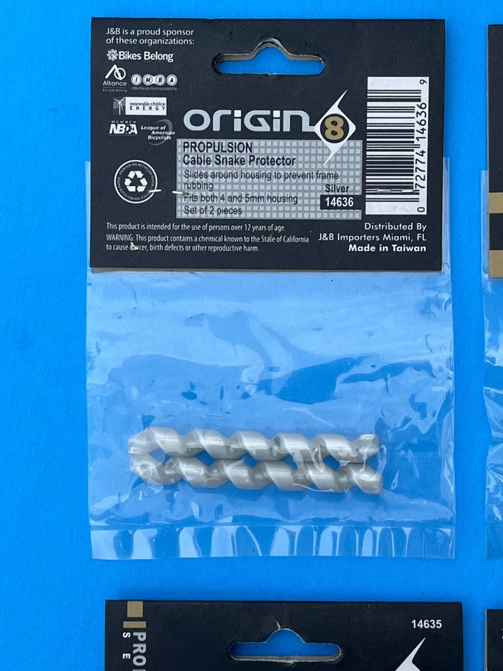 Ciclismo - Origin 8 Bicicleta Lote de 7 Cable Protectores Serpiente - 14 Piezas Foto 4 de 4