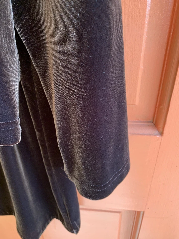 Conjunto Falda Apparenza Vintage 2 Piezas Talla L Marrón Terciopelo Elástico Botones Delanteros Foto 3 de 4