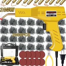 200W Plastic Welder, 2000PCS Staples 10PCS Sandpaper, Plastic Welding Kit, Plier