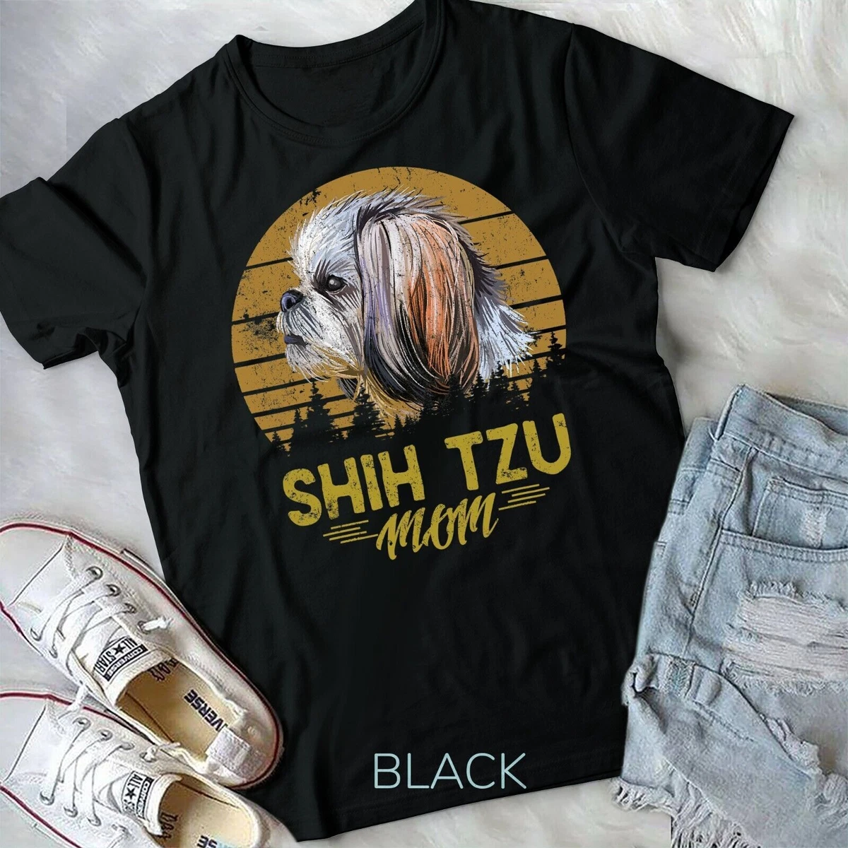 Shih tzu mom t shirt cheap