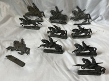 Vintage Lot of 10 PRE 1940's Lead Soldiers and Horses Lot