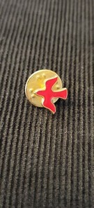 Confirmation Lapel Pin - Red Dove 
