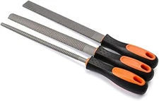 3pcs 8-inch Rasp File Set Includes Hand-Cut Round Half-Round and Flat Rasp Fi...