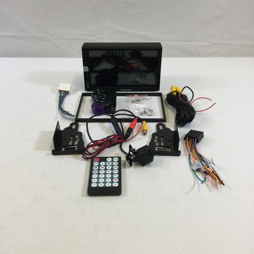 Sanptent Black Touchscreen Voice Control Double Din Audio Receiver Car