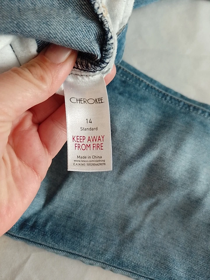 Ladies Jeans Cherokee Size 14 Super Skinny Blue 18444 - Image 4 of 4